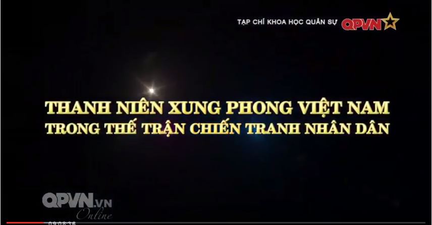 Thanh niên xung phong Việt Nam trong thế trận chiến tranh nhân dân